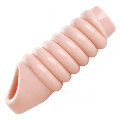 Size Matters Really Ample Ribbed Penis Sheath