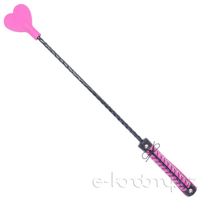 Angel Touch Leather Paddle 62cm Pink