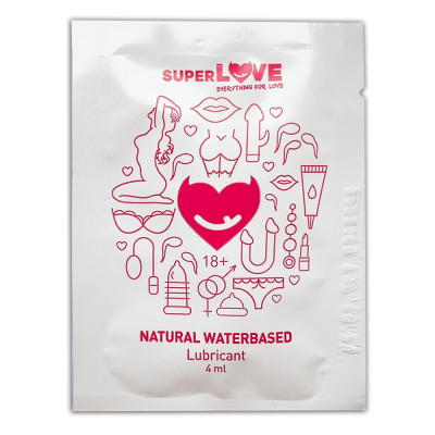 SuperLove Natural Waterbased Lubricant 4ml