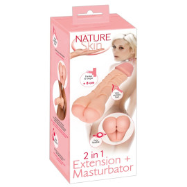 Nature Skin 2 in 1 Extension + Masturbator
