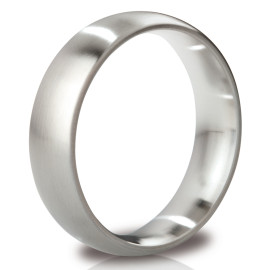 Mystim His Ringness The Earl Round Cock Ring 55mm Brushed