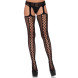 Leg Avenue Lace Up Backseam Stockings 1776 Black