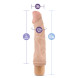 Blush Dr. Skin Cock Vibe 6 8.75 Inch Vibrating Cock Beige
