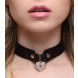 Strict Locking Heart Collar Black